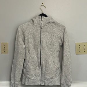 Lululemon Gray Scuba Full-Zip Hoodie
